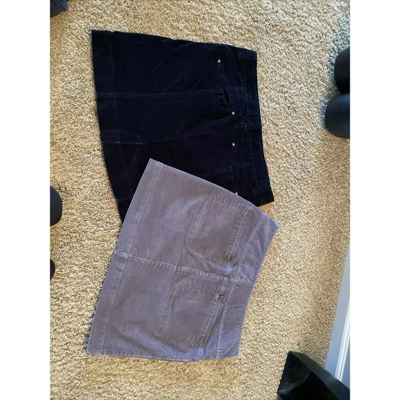 Athleta Womens Black Purple Athletic Corduroy Skirt Size Large Lot Of Two - Picture 5 of 10